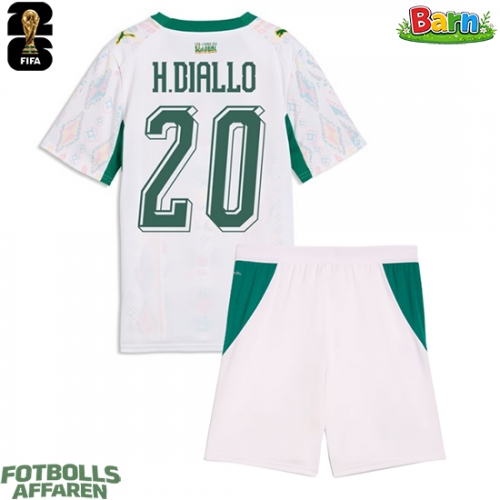 Senegal Habib Diallo #20 Hemmaställ Barn VM 2026 Kortärmad (+ Korta byxor)